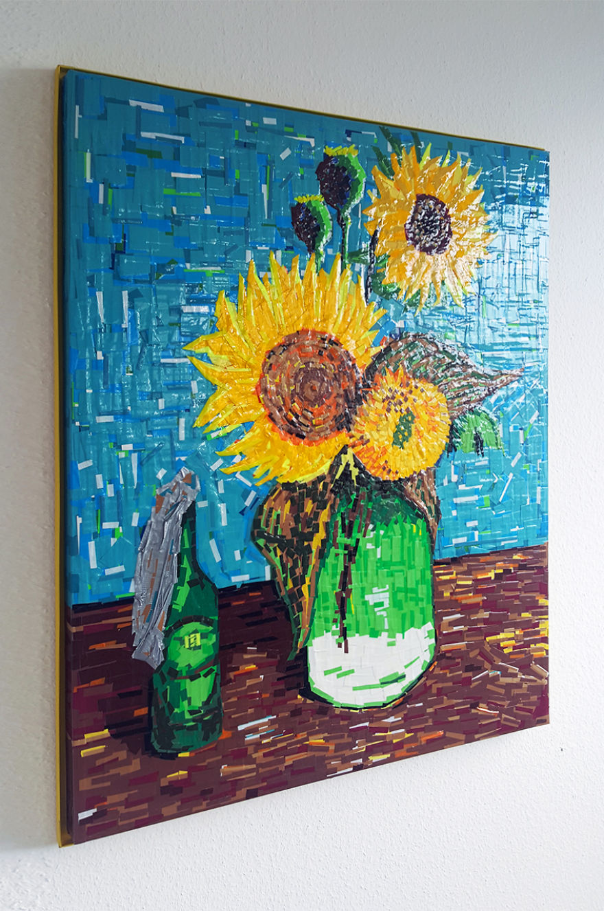 I Recreated A Van Gogh Painting Out Of Tape