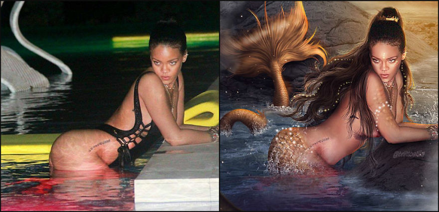 Artist Inspired By Images Of Rihanna