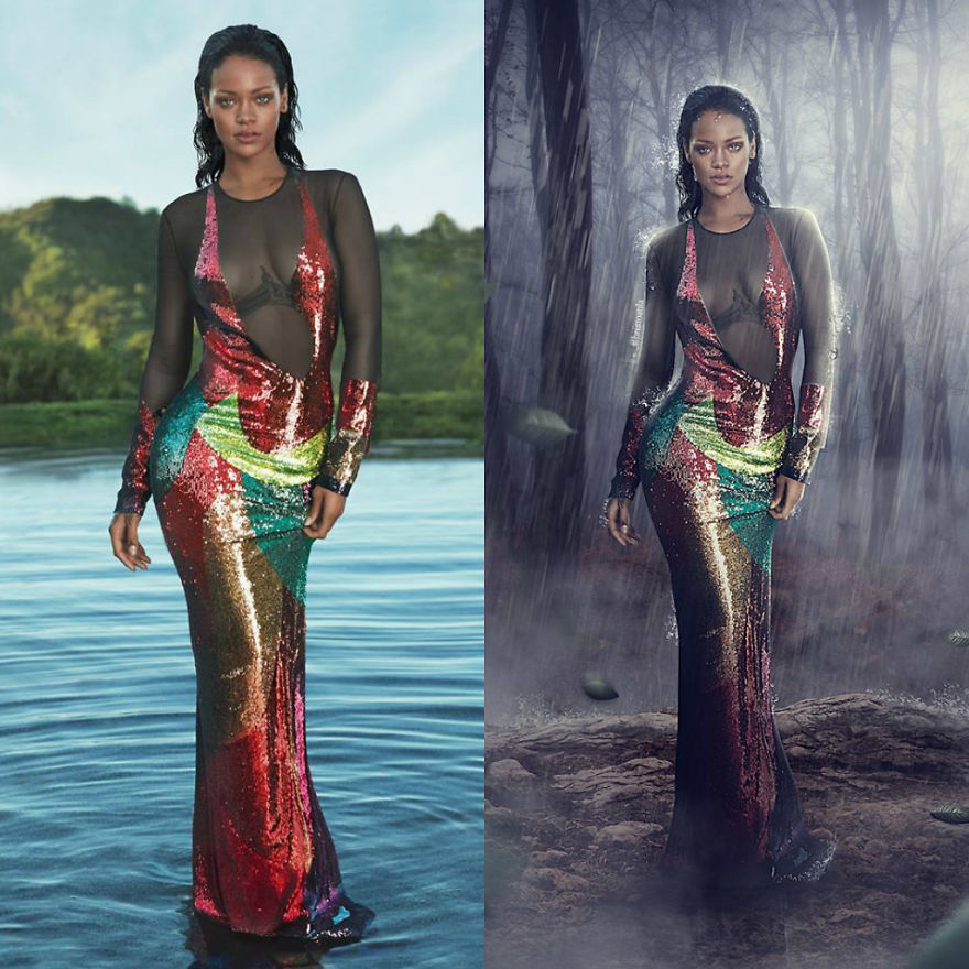 Artist Inspired By Images Of Rihanna
