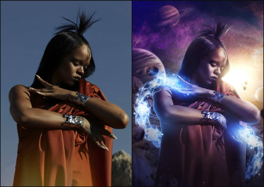 Artist Inspired By Images Of Rihanna