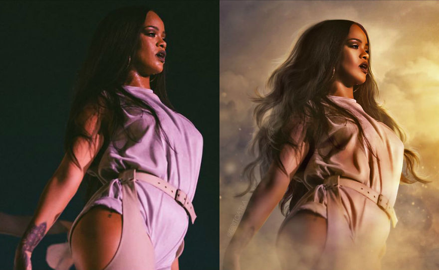 Artist Inspired By Images Of Rihanna