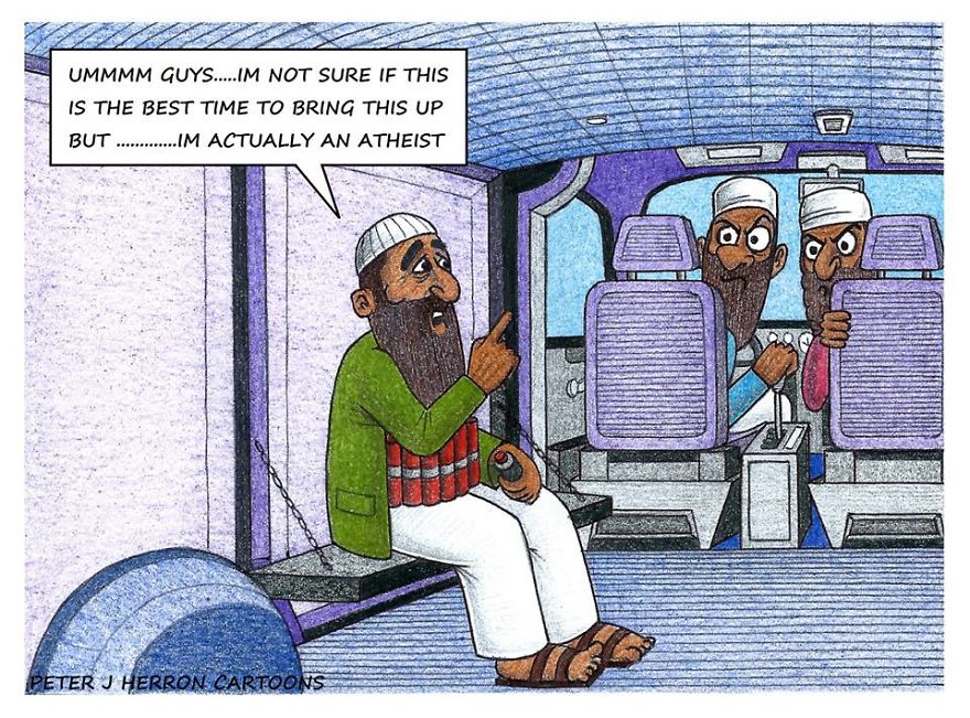 12 Cartoons That Show How Religion Is Ludicrous And Terrifying In Equal Measure