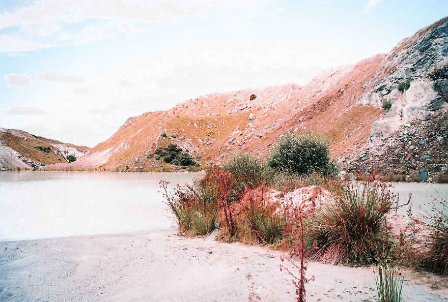 I Climbed Into A Clay Quarry And Documented The Views On A Point And Shoot Film Camera
