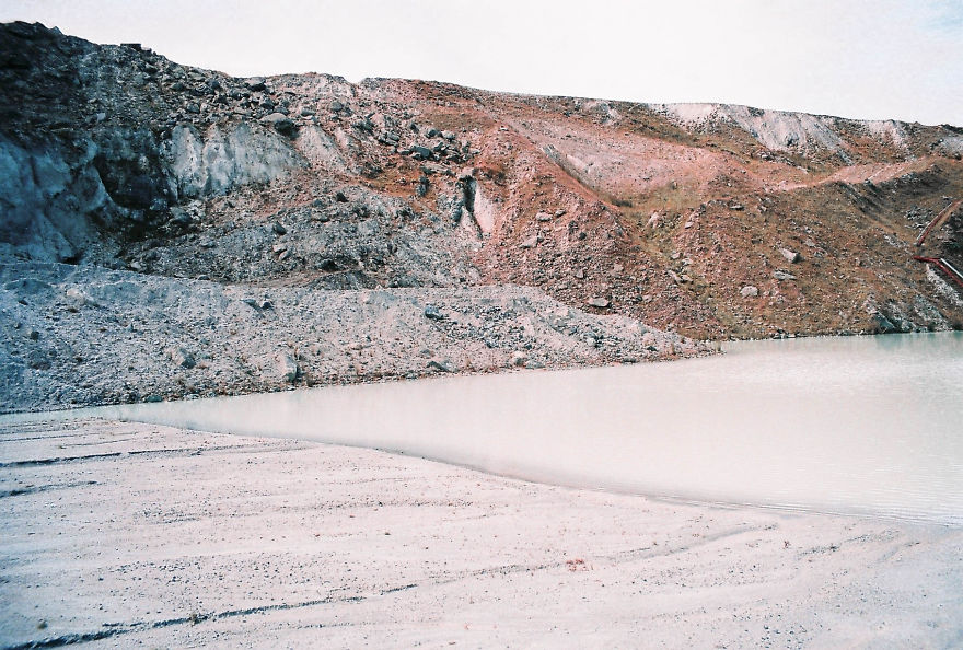 I Climbed Into A Clay Quarry And Documented The Views On A Point And Shoot Film Camera