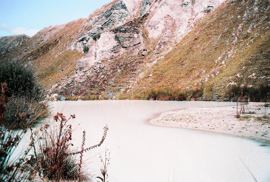 I Climbed Into A Clay Quarry And Documented The Views On A Point And Shoot Film Camera