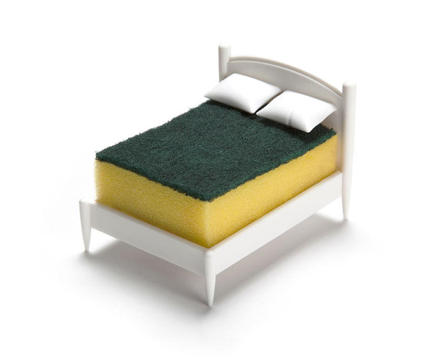 This Sponge Holder Is A Miniature Bed So That Your Sponge Could Have Some Rest