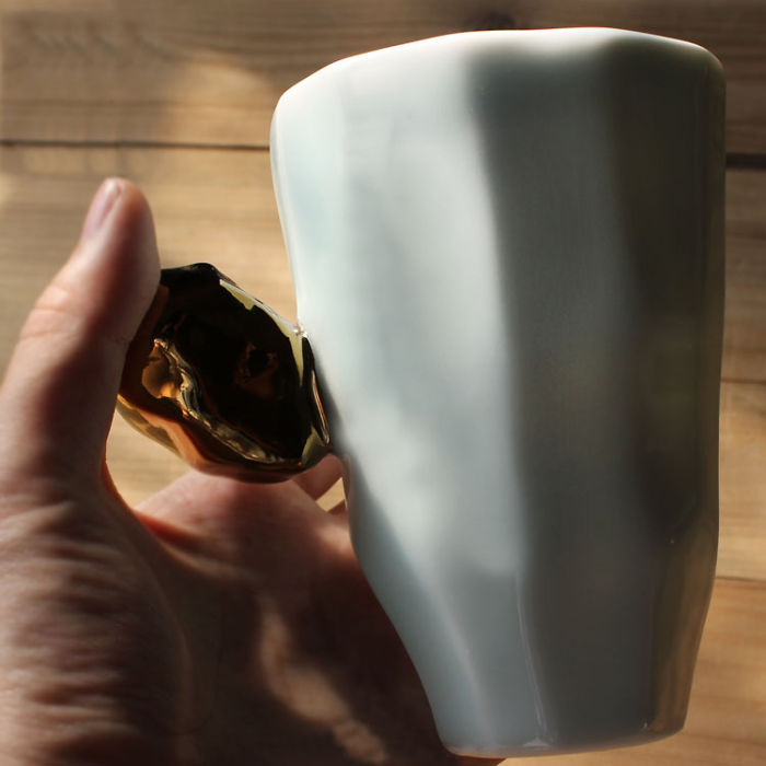 Japanese Handmade Faceted Mug