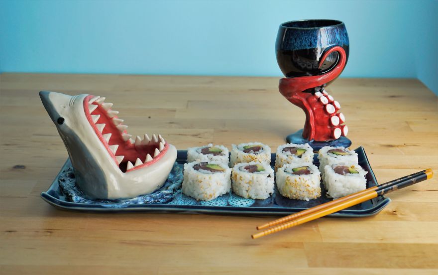 Shark Sushi Plates Almost 4 Years Later