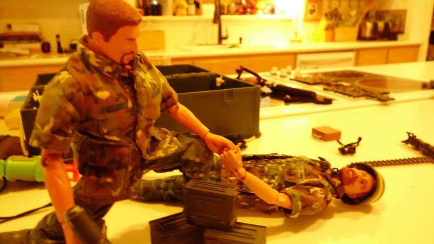 I Created Different Scenes Out Of G.i Joes