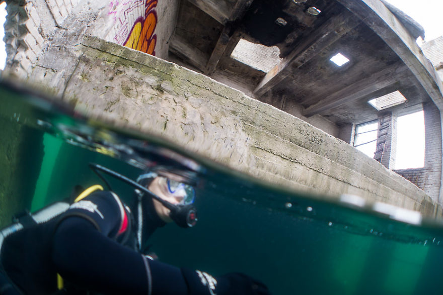 How We Went Diving In Underwater Prison In Rummu, Estonia