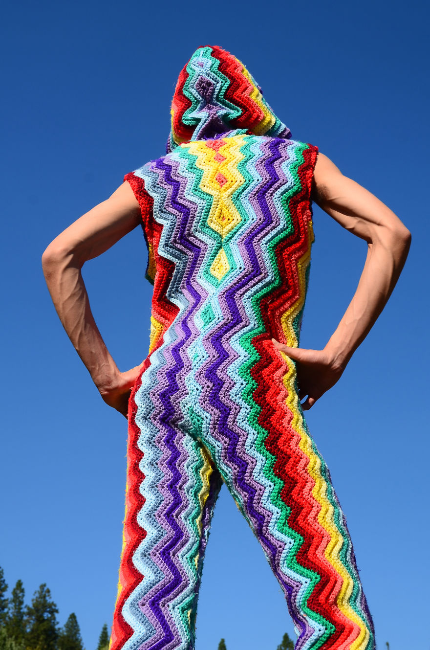 I Make Outrageous Costumes For Summer Festivals Out Of Recycled Blankets