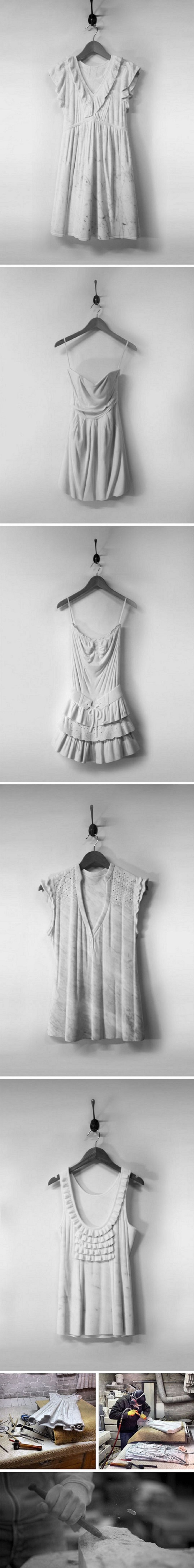 Dresses Carved Out Of Marble