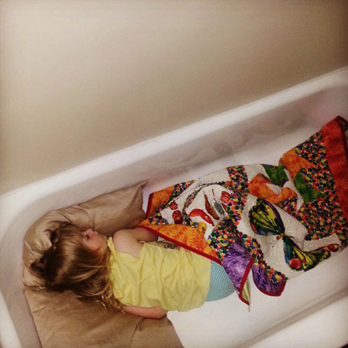 Napping In A Bathtub