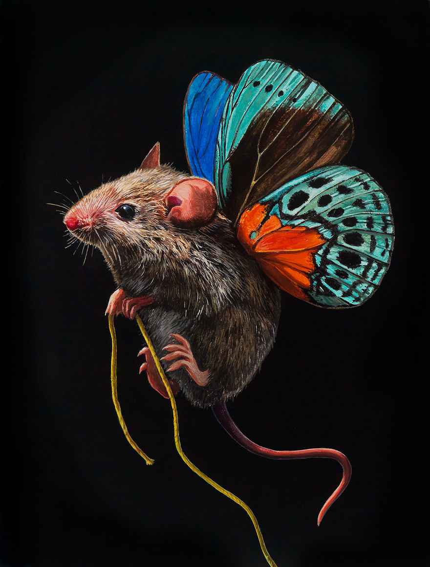 I Painted A New Species I Wish Existed - Meet The Mouserflies
