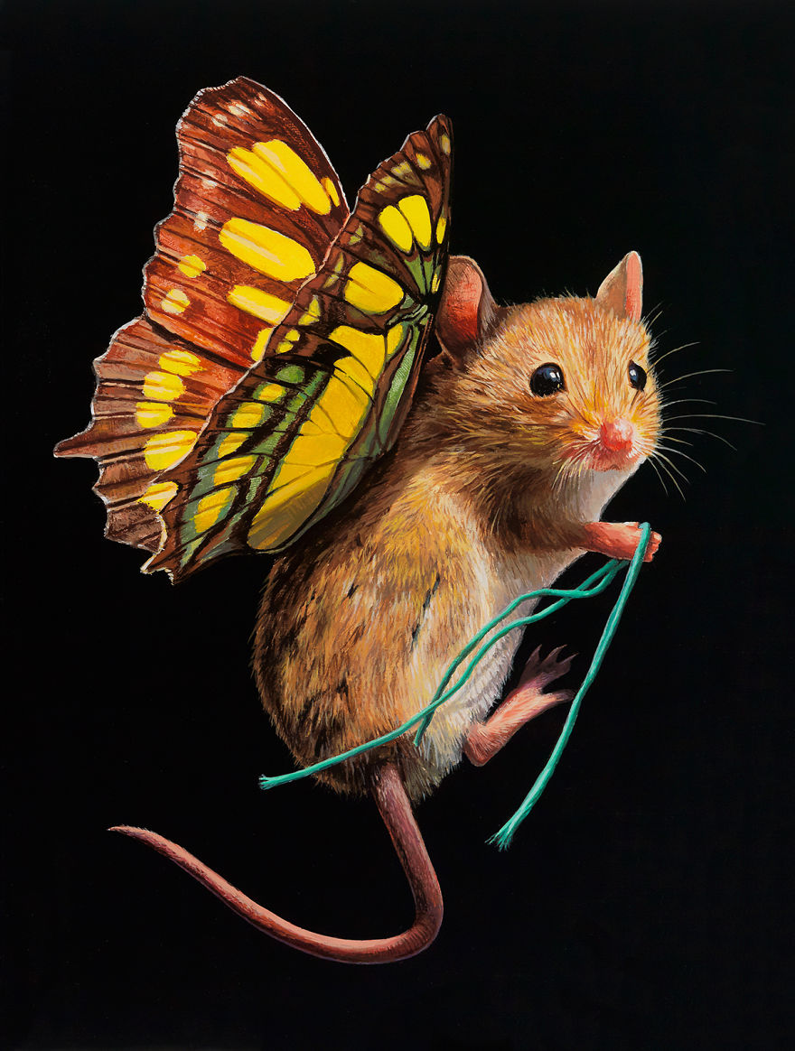 I Painted A New Species I Wish Existed - Meet The Mouserflies