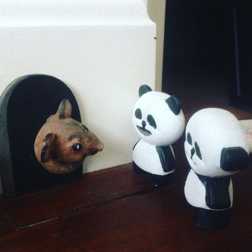I Decided To Create Little Pandas For People To Find And Collect
