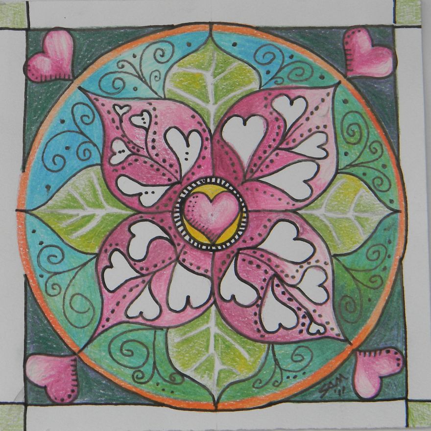 Caribbean Artist Creates Lotus Flower Drawings To Process Painful Moments. Caribbean Artist Creates Lotus Flower Drawings To Process Painful Moments.