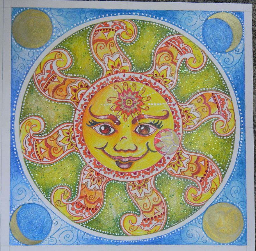 Caribbean Artist Creates Lotus Flower Drawings To Process Painful Moments. Caribbean Artist Creates Lotus Flower Drawings To Process Painful Moments.