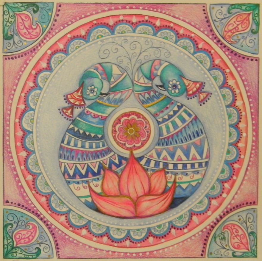 Caribbean Artist Creates Lotus Flower Drawings To Process Painful Moments. Caribbean Artist Creates Lotus Flower Drawings To Process Painful Moments.