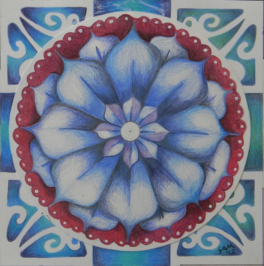 Caribbean Artist Creates Lotus Flower Drawings To Process Painful Moments. Caribbean Artist Creates Lotus Flower Drawings To Process Painful Moments.