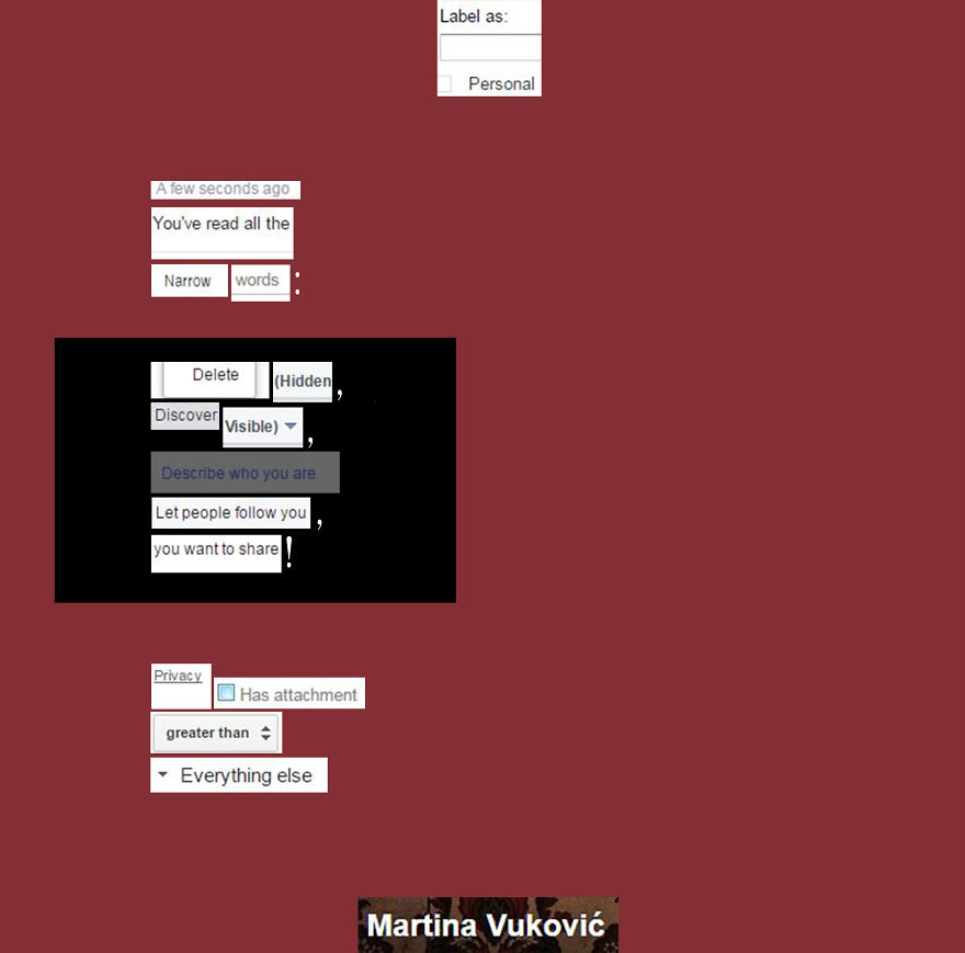 I Made Poetry Out Of Facebook & Gmail Screenshots