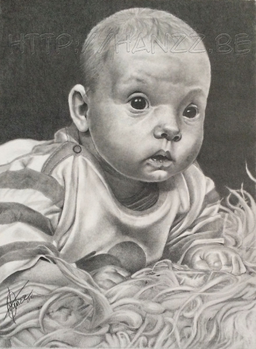I Gave Myself 2 Years To Make Realistic Pencil Portraits. This Is Where I Am After 1 Year