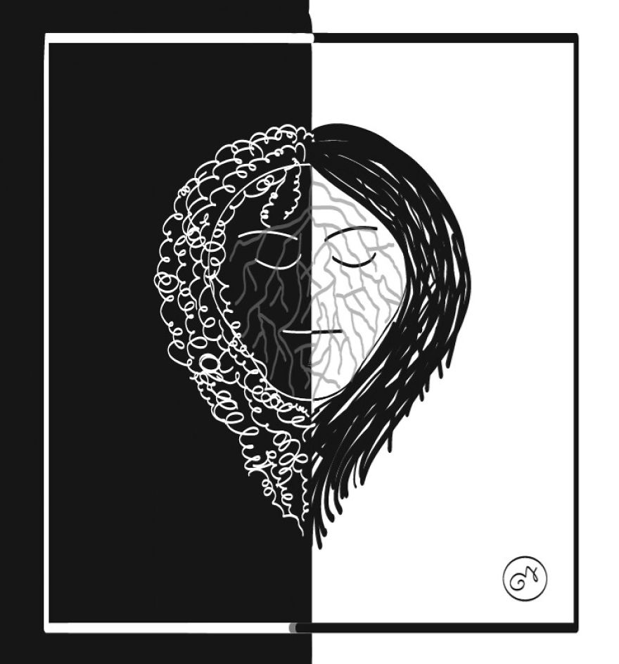 I Sketched 13 Minimal Sketches Using White And Black Colors.