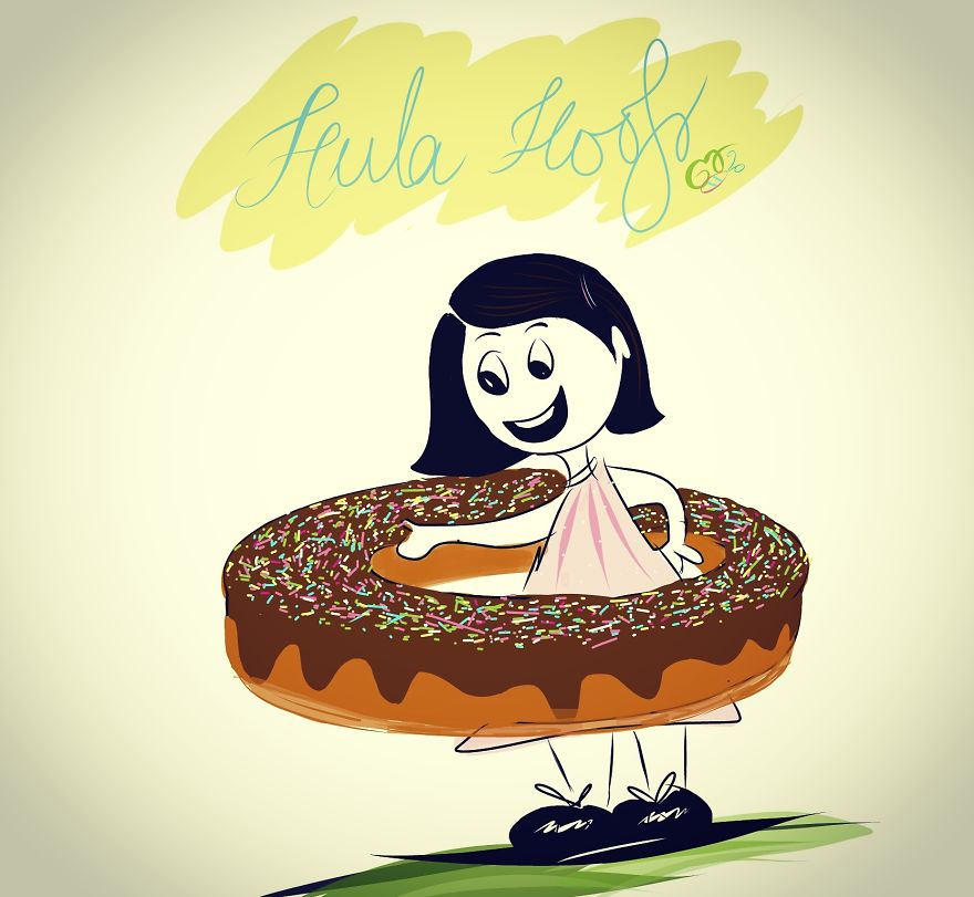I Love Food And I Love Myself ! So Here Are My Illustrations Featuring Both. I Love Food And I Love Myself ! So Here Are My Illustrations Featuring Both.