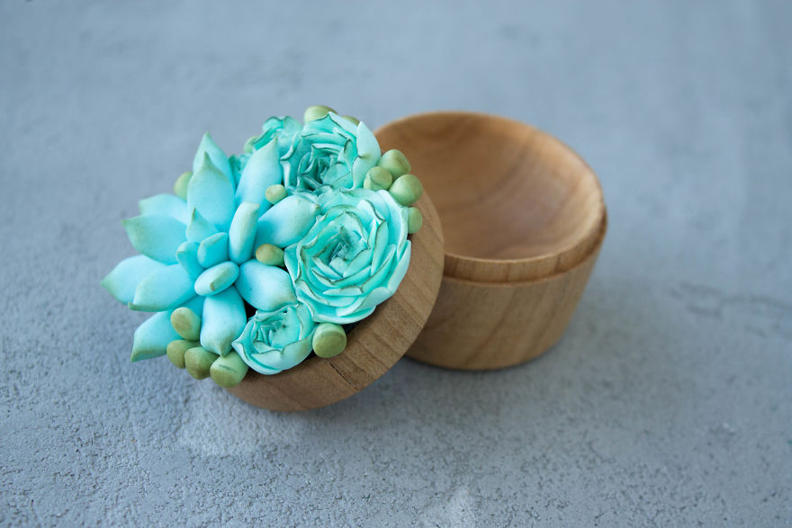 I Create Succulent And Flower Ring Boxes To Help People Get Married