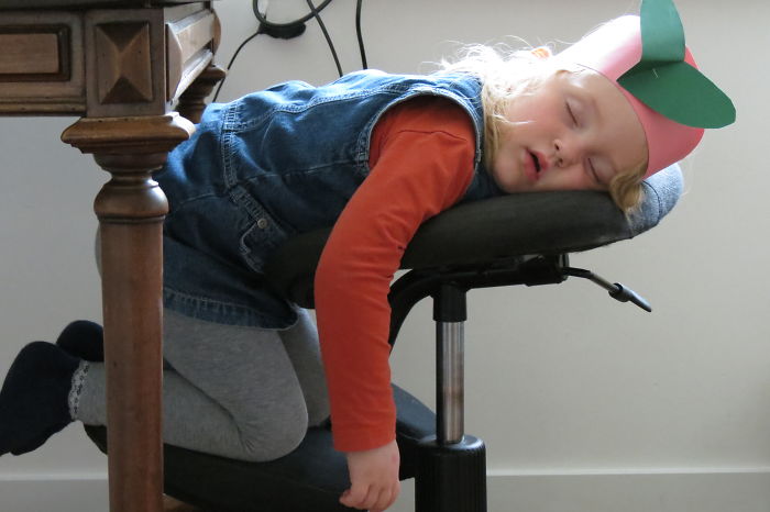 Napping On A Chair
