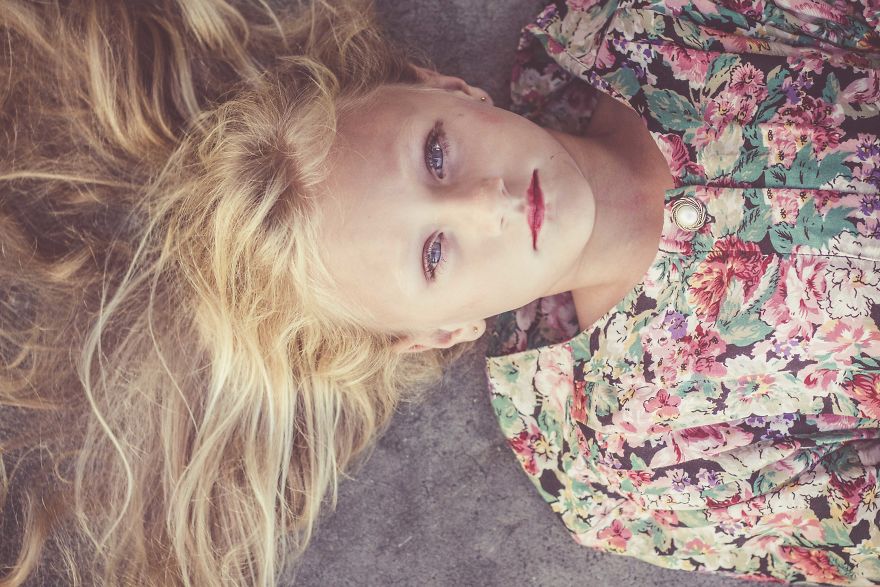 I Photographed This Girl Wearing Her Grandmother's Clothes!