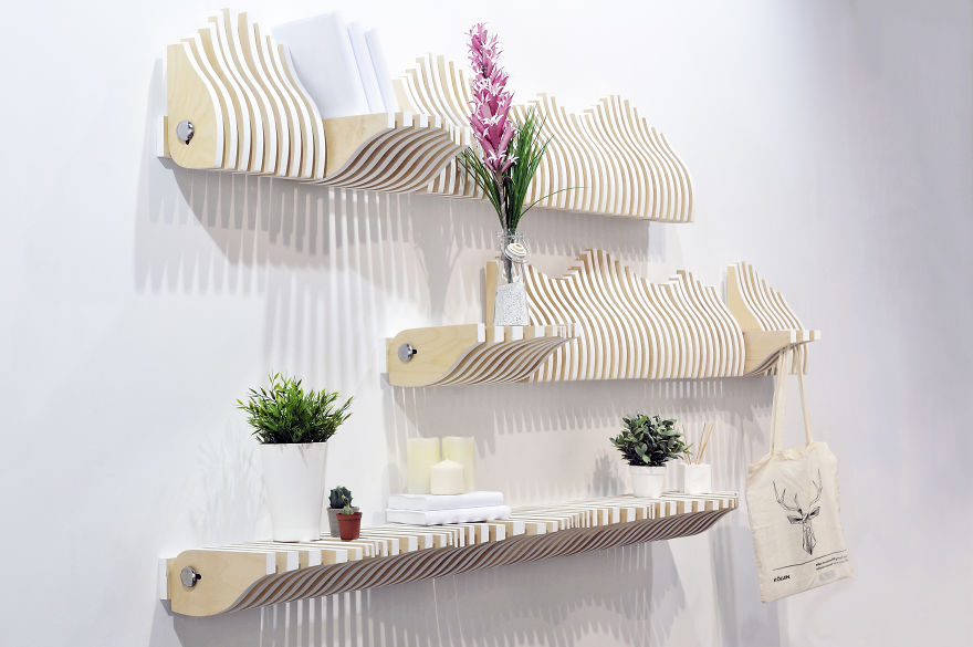 Interactive Furniture: K&ouml;llen Bookshelf Collection