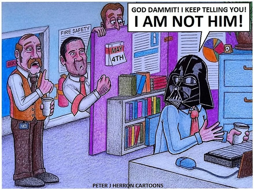 18 Cartoons Taking A Hilarious Look At Movies And Tv Shows... Especially Star Wars