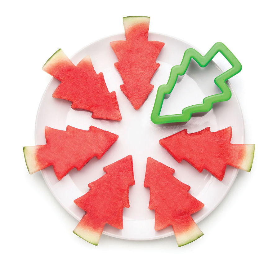 I Created This Tool To Cut Watermelons Into Tree-Shape Pieces