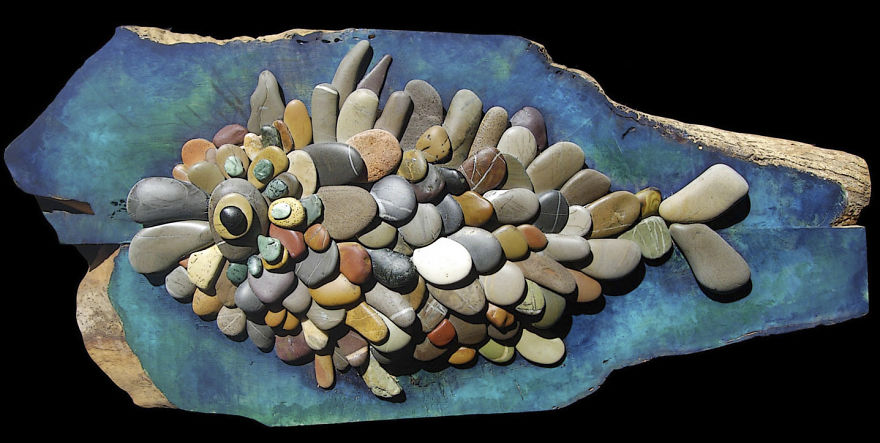 I Create Art From Simple Stones That Tell Fairytales Of Everyday Life