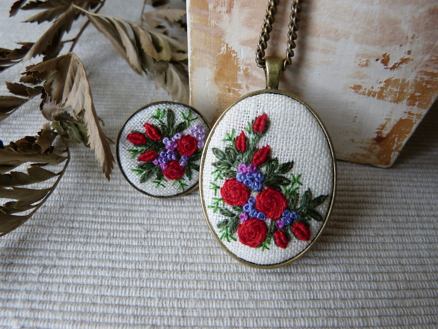 My Hand-Embroidered Jewelry
