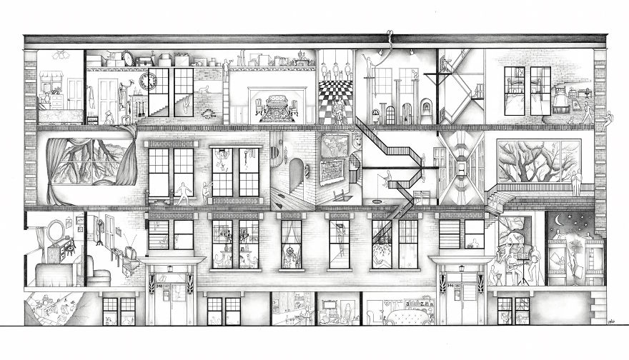 My Meticulously Detailed Labyrinth Architecture Drawings Fuse Personal Detail With Imagination My Meticulously Detailed Labyrinth Architecture Drawings Fuse Personal Detail With Imagination