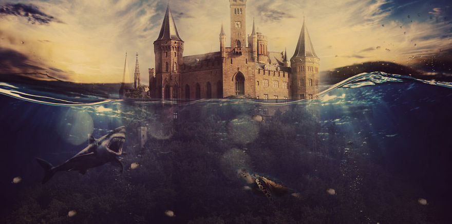 Castle In Water