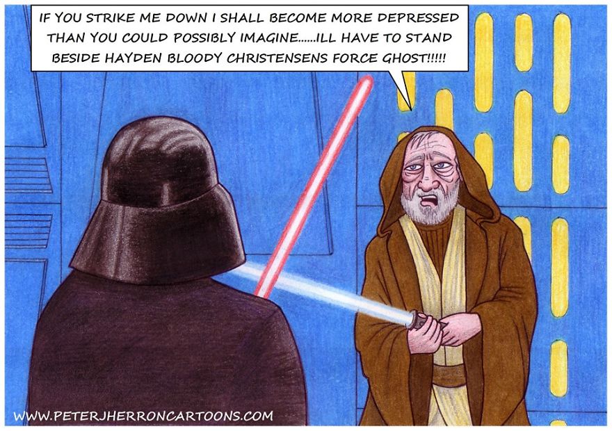 18 Cartoons Taking A Hilarious Look At Movies And Tv Shows... Especially Star Wars