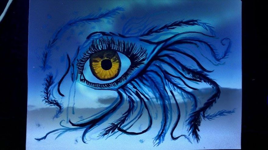 Painting An Eye Ant Than Photoshoping It