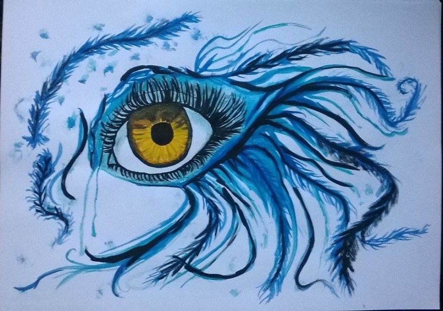 Painting An Eye Ant Than Photoshoping It