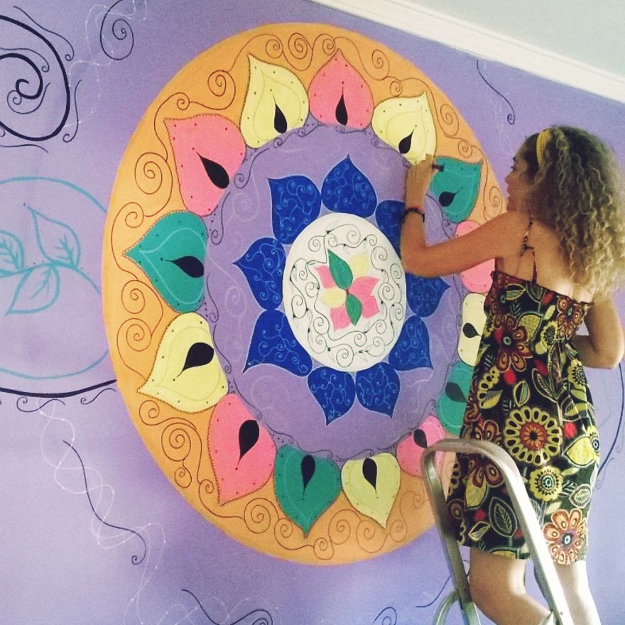 My Passion Is Painting Mandalas On Walls