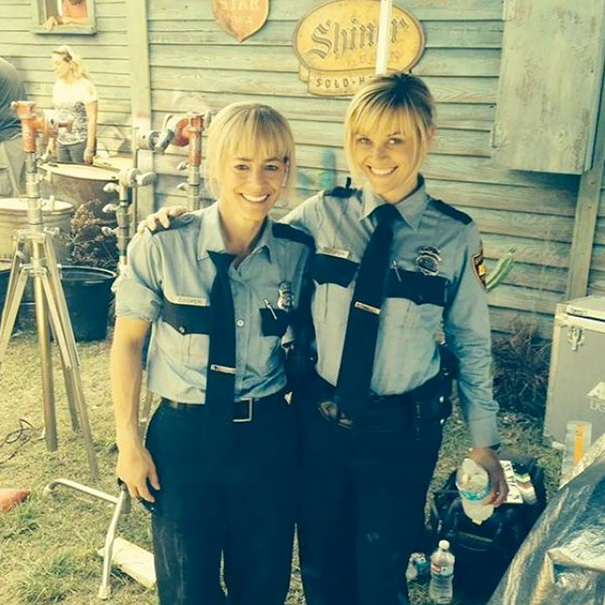 Reese Witherspoon Hung Out With Her Stunt Double Marny Eng On The Set Of Hot Pursuit