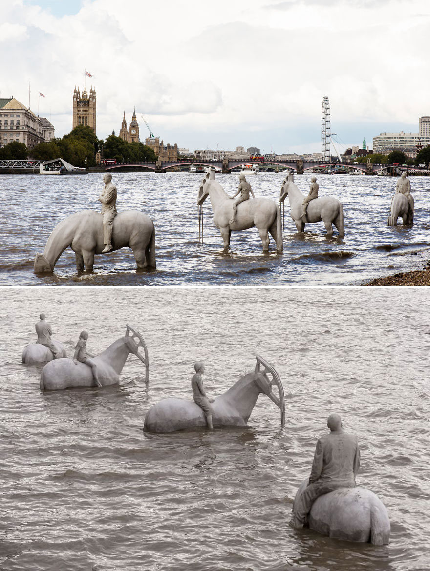 The Rising Tide By Jason Decaires Taylor, London
