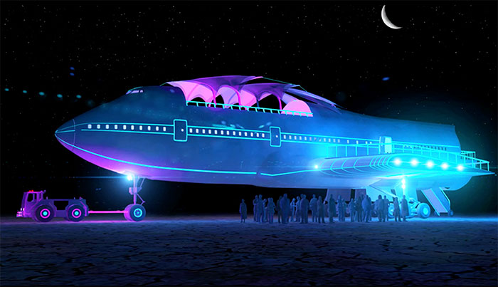 Boeing 747 Transformed Into Largest Art Car Ever At Burning Man