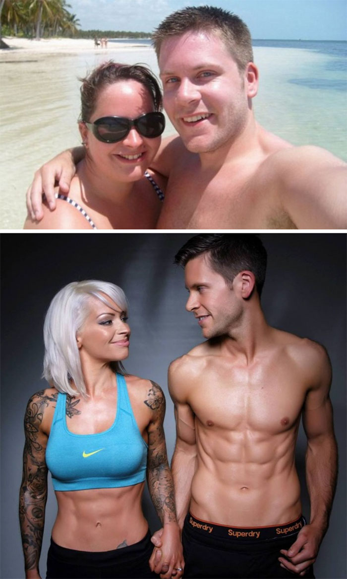 This Couple Refused To Walk Down The Aisle Until They Got In Shape, And 5 Years Later They Married