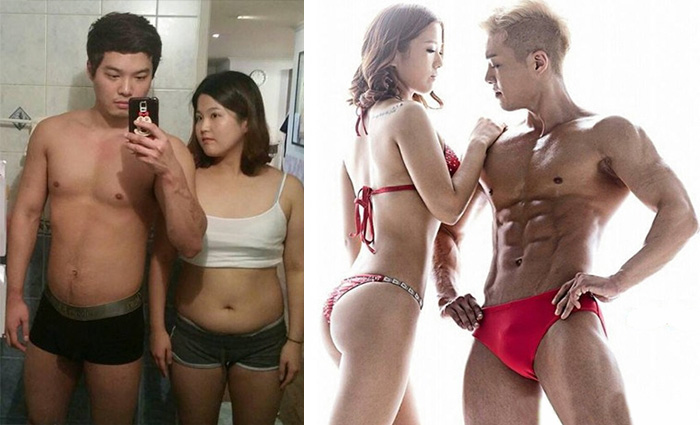 Korean Couple Get Incredibly Fit In Just Five Months