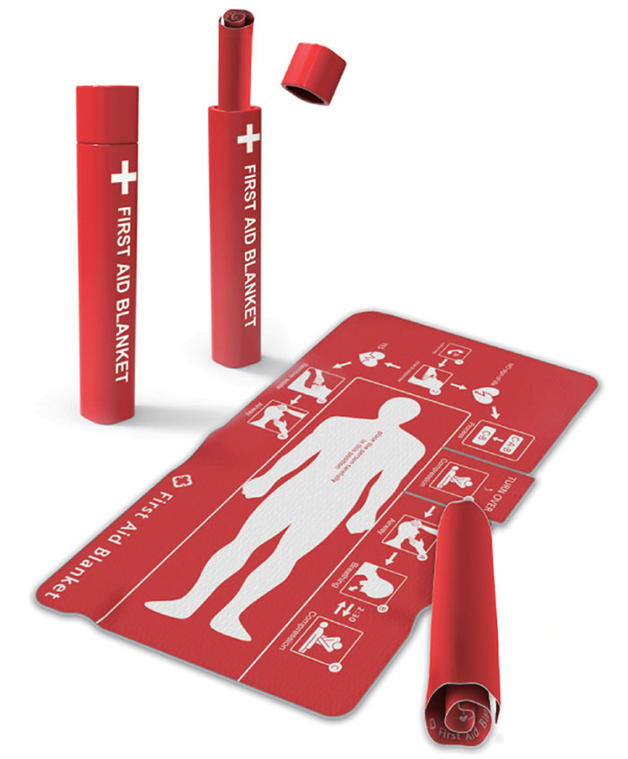 Clever First Aid Blanket That Helps To Save Lives