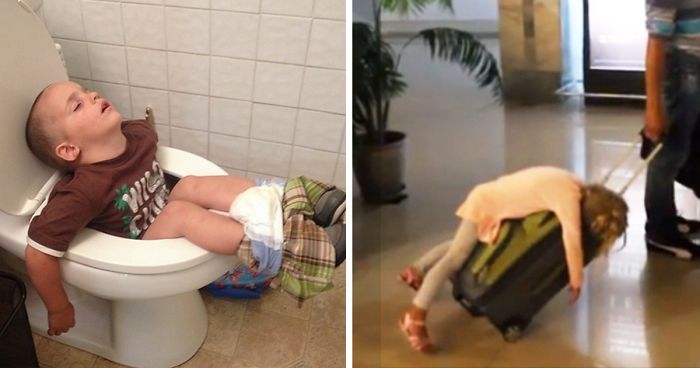 158 Hilarious Pics That Prove Kids Can Sleep Anywhere | Bored Panda