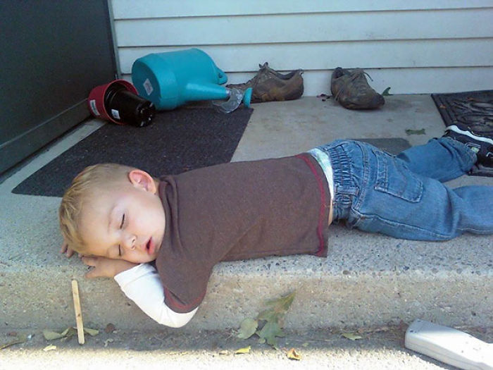 Napping On The Doorstep